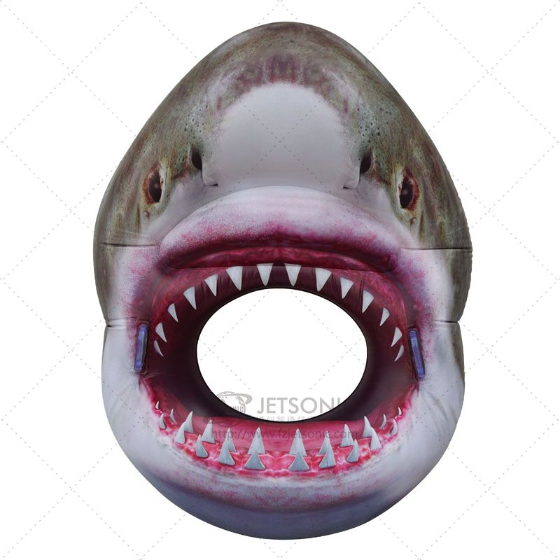 Inflatable Pool Ring Float Shark