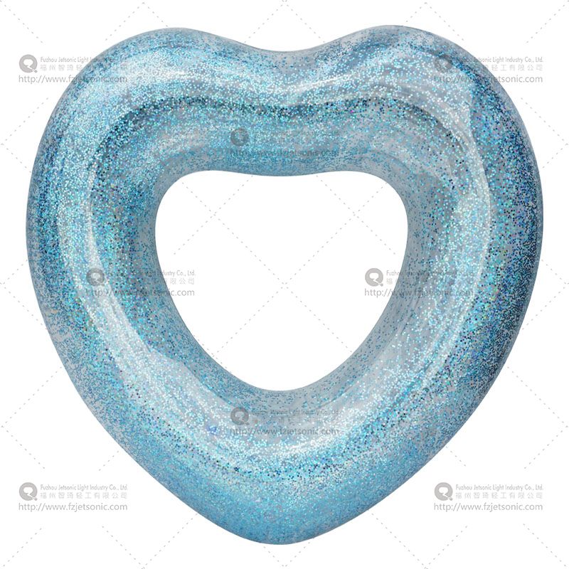 Inflatable Pool Ring Glitter/Blue