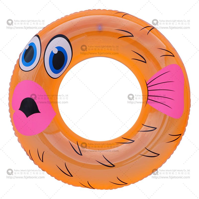 Inflatable Pool Ring/Orange Fish
