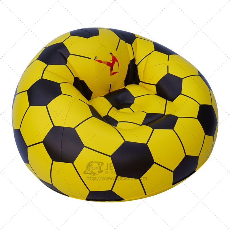 Soccer Ball Inflatable Chair/Yellow