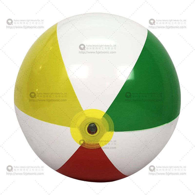 Inflatable Beach Ball/white yellow red green