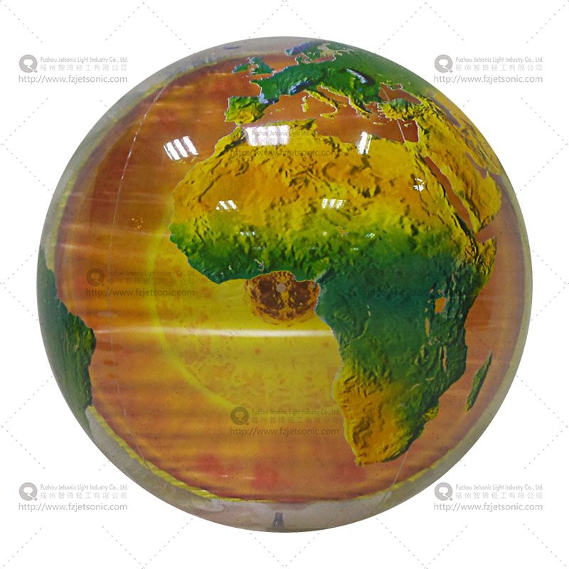 Inflatable Earth core globe