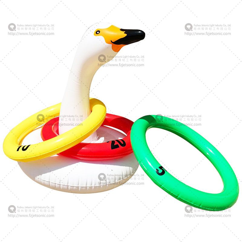 Inflatable Swan Toss Game