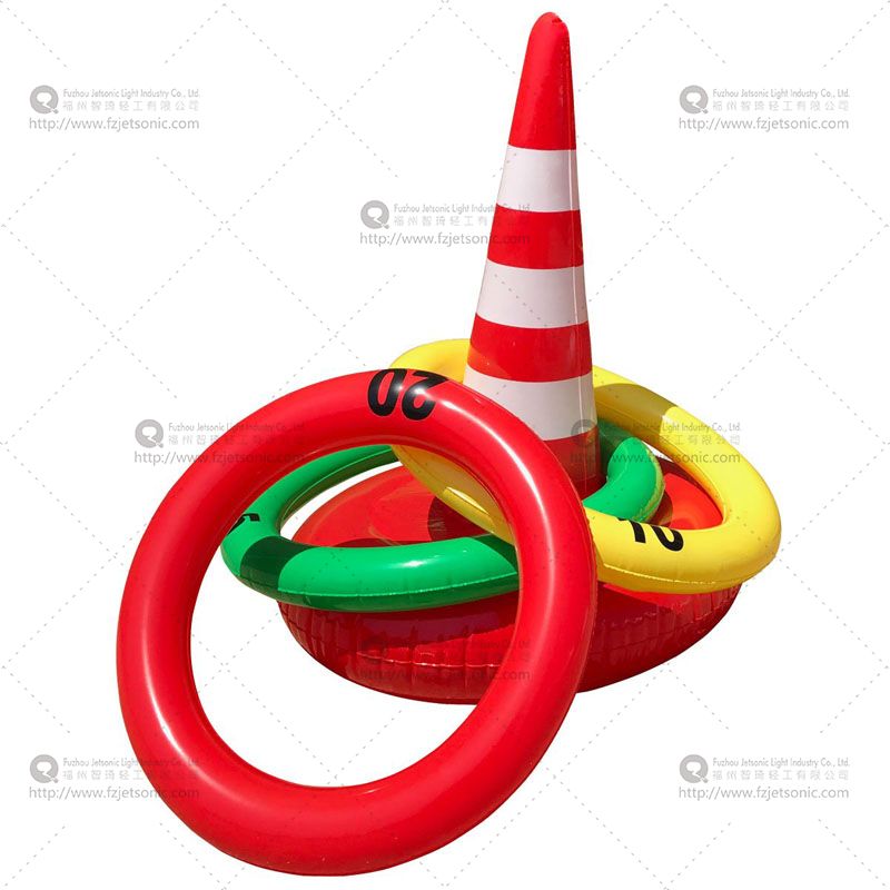 Inflatable Traffic Cone Ring Toss Game