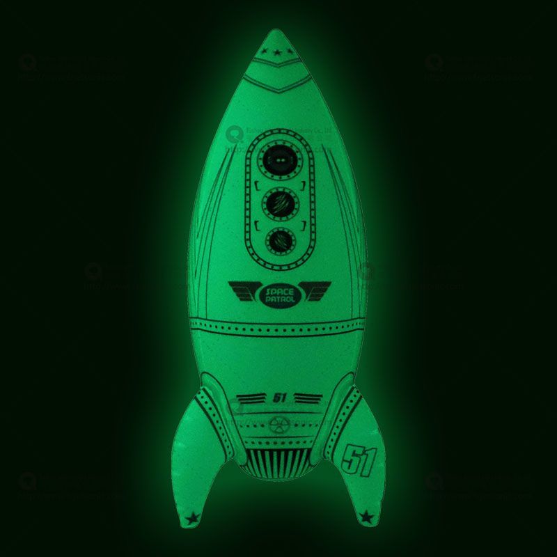 Inflatable Rocket glow in the dark