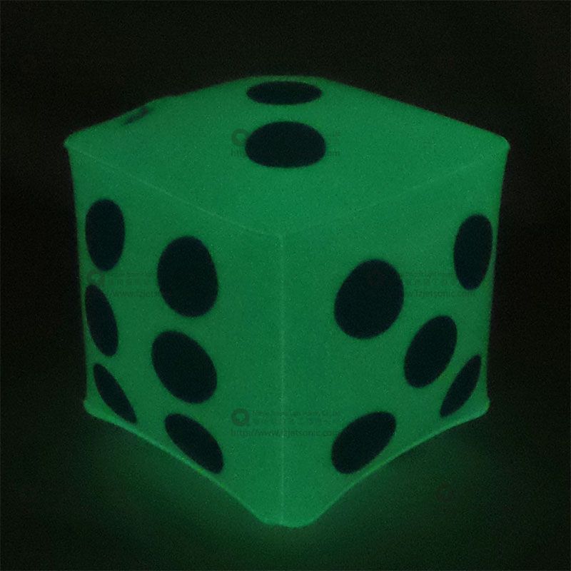 Inflatable Dice glow in the dark