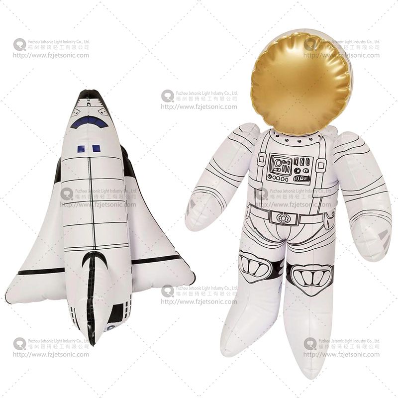 Inflatable Astronaut and Space Shuttle